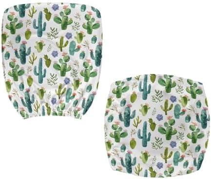 Wanzuoeng Cactus Print Armchair Slipcover for Office Chair
