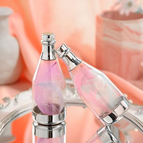 TOYANDONA 20Pcs Clear Plastic Candy Bottles with Metallic Base