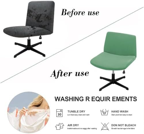 2 Pack Spandex Chair Covers for Office Desk Swivel Chair