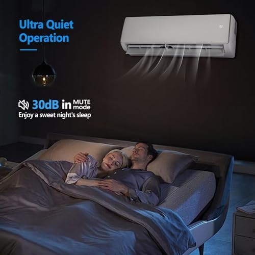 Bonnlo 11500BTU Wifi Mini Split AC Unit with Heat Pump