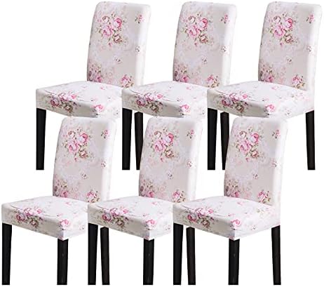 Celevingne Dining Chair Covers Set of 6 Stretch Soft Spandex