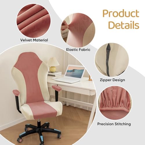 Lavish Cover Velvet Stretch Gaming Chair Cover Washable and Scratch Proof