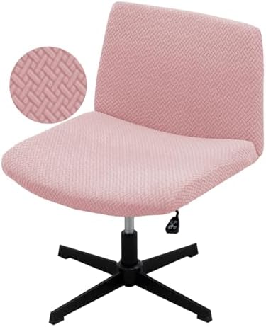 Pink Vanity Chair Cover - Waterproof and Stretchy Slipcover