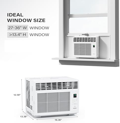 ROVSUN 6000 BTU Window AC with Remote and Timer