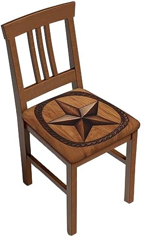 Set of 6 Removable Chair Seat Covers for Dining Room and Kitchen