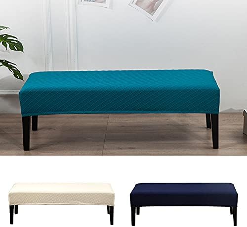 EKDJKK Stretch Dining Bench Slipcover Set for Home Use
