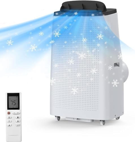 14000BTU Portable AC Unit with Cool Fan Dry 3-in-1 Modes