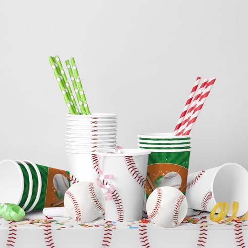 Baseball Party Supplies Kit for 24 Guests