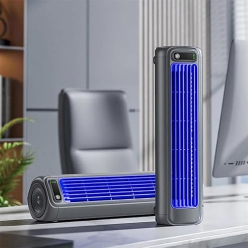 Mamolys Cooling Ace Portable Air Conditioner Fan Quiet with 3 Speeds Blue