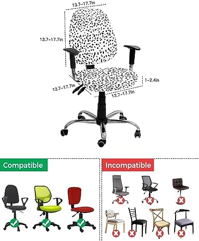 TweetyBed Office Chair Cover Black White Spot