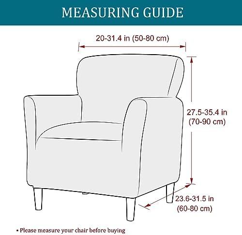 NILUOH Armchair Slipcovers with Arms for Living Room
