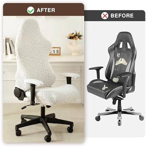 YAWARAKY Gaming Chair Slipcovers White