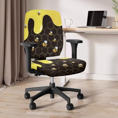 Glenlcwe Bee Office Chair Covers Set of 2