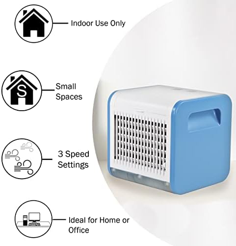 Comfort Zone 3-Speed Evaporative Air Cooler - Blue