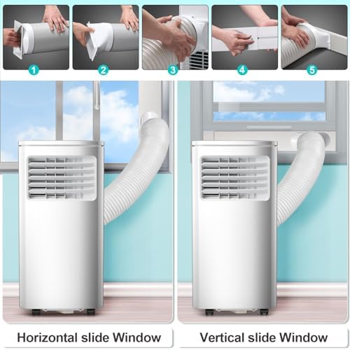 Portable 8000 BTU Air Conditioner with 4-in-1 Functionality