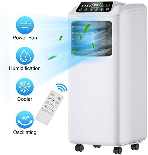 Toolsempire 8000BTU Portable AC with Dehumidifier and Fan Remote Control