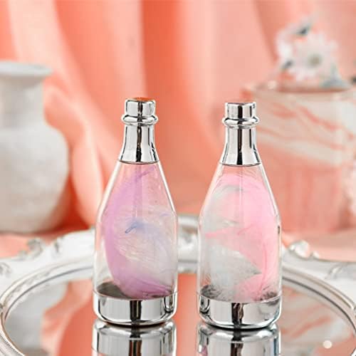 TOYANDONA 20Pcs Clear Plastic Candy Bottles with Metallic Base