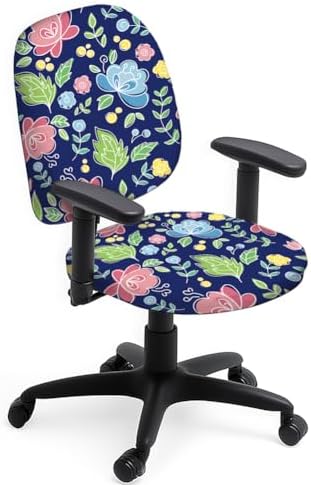 2pcs Flower Leaves Chair Covers for Office Chairs