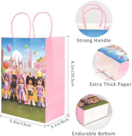 Kauai Sun 16PCS Game Theme Party Bags with Sturdy Design