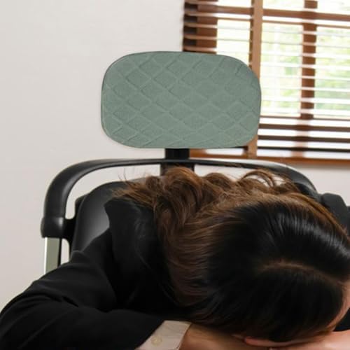 Washable Computer Chair Headrest Cover Green