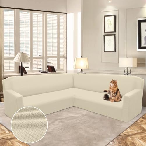 Arfntevss U Shaped Sofa Cover for Corner Sectional Couch