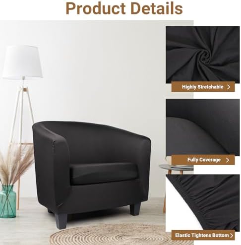 Treaful Club Chair Slipcover 2 Piece Set 1