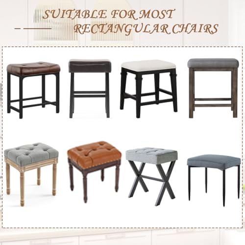 Levoberg Black Rectangular Bar Stool Cover