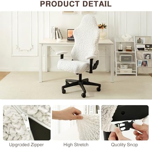 YAWARAKY Gaming Chair Slipcovers White