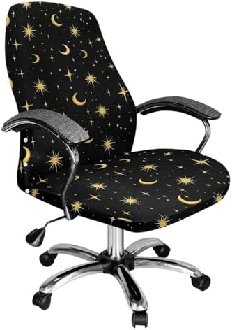 Xoenoiee Moon Stars Pattern Office Chair Cover