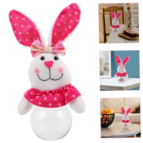 Easter Bunny Candy Jar Treat Holder Reusable Transparent