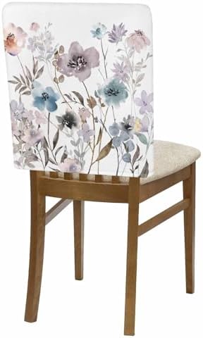 Spring Floral Chair Covers - 4 Pcs Dining Room Chair Back Covers 1