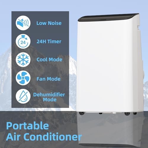 14000 BTU Portable Air Conditioner with Fan and Dehumidifier