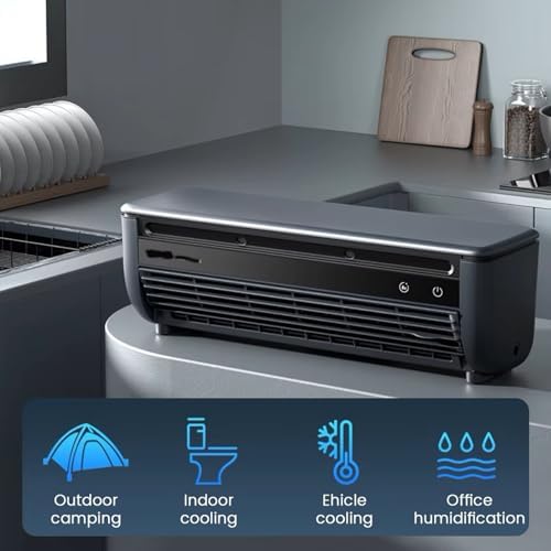 Portable Wireless Wall Mounted Air Conditioner with 6000mah Battery