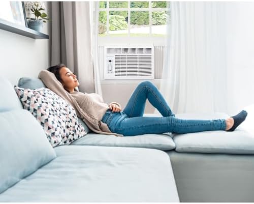Keystone 6000 BTU Window Air Conditioner Dehumidifier with Smart Remote Control