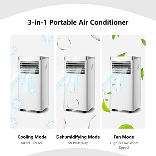 PETSITE Portable 10000 BTU AC Unit with Remote Control
