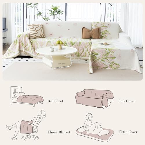 Floral Couch Cover Blanket for Dog 71x150