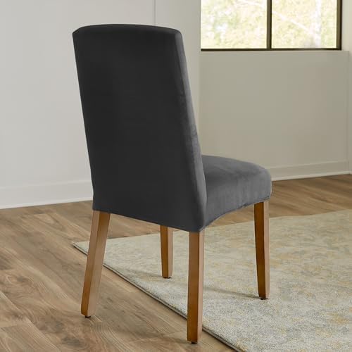 SureFit Hampstead Stretch Velvet Chair Covers Set of 2