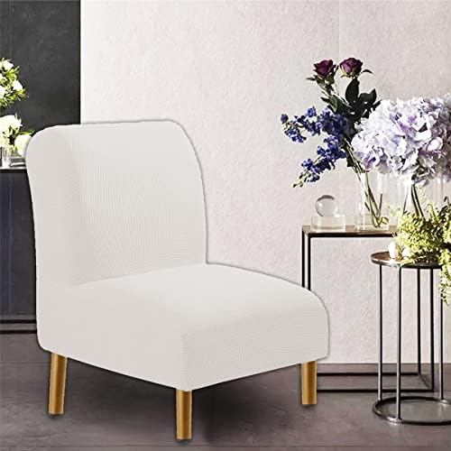 VIENLOVE Armless Chair Slipcover with Spandex Jacquard