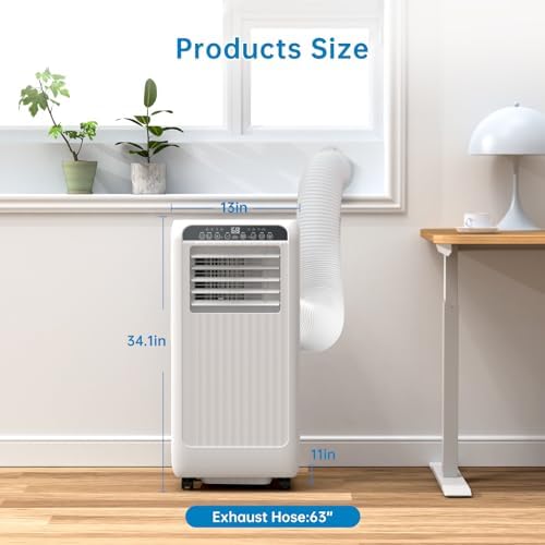 GAOMON 8000 BTU Portable AC Unit with Remote Control and Window Kit