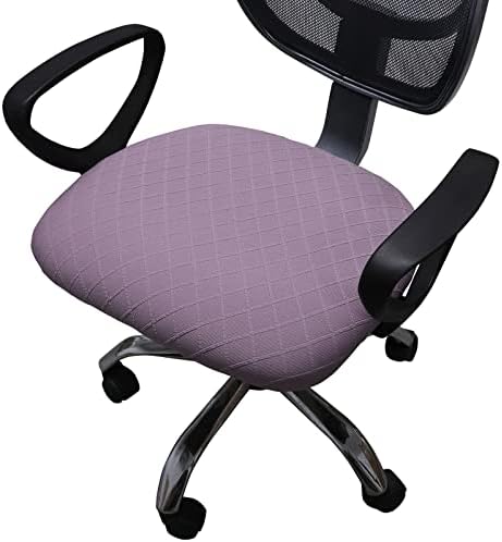 Melaluxe Stretch Jacquard Office Chair Cover Light Purple