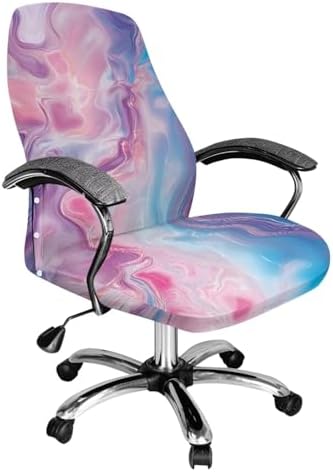 Wanyint Mabrle Pink Blue Office Chair Cover