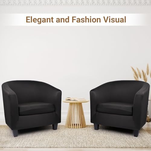 Treaful Club Chair Slipcover 2 Piece Set 1