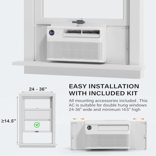 Bonnlo 8000 BTU Inverter Window AC with WiFi and Voice Control