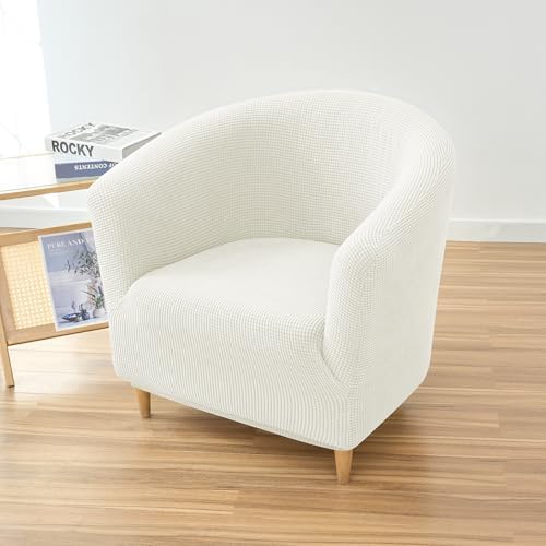Stretch Tub Chair Covers for Armchair and Club Chairs White