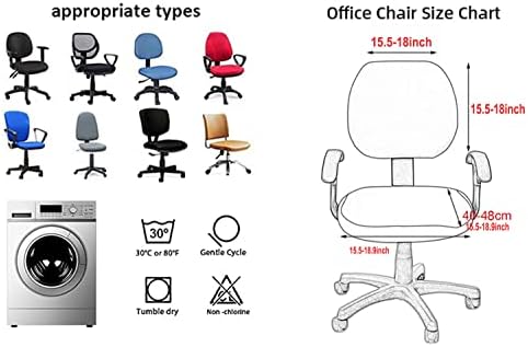 Gardaner Office Chair Cover Water Resistant Ivory