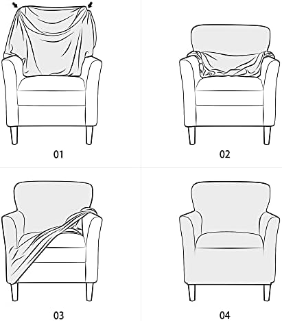 HFCNMY Banquet Armchair Slipcover Black Velvet