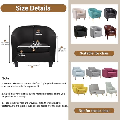 Treaful Club Chair Slipcover 2 Piece Set 1