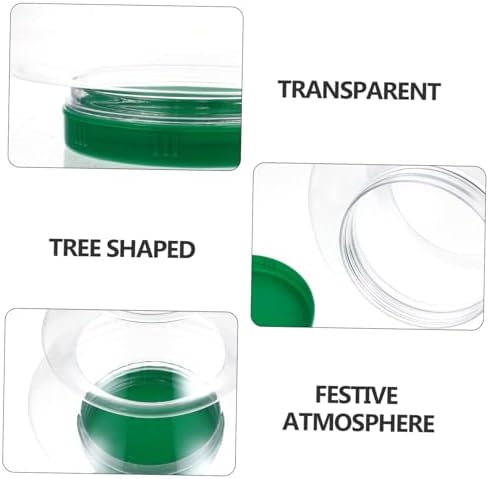 PRETYZOOM Christmas Tree Candy Jar for Party Favors