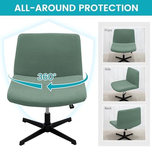 MIFXIN Armless Office Chair Slipcover Cover