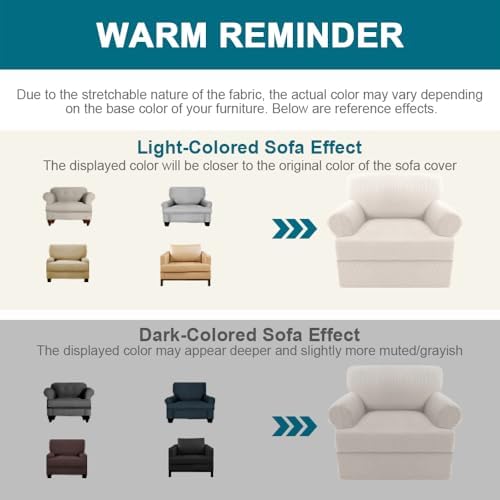 Turquoize T Cushion Chair Slipcover for Living Room